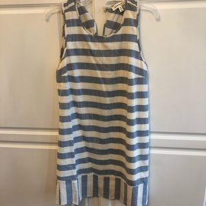 Sleeveless thick striped dress